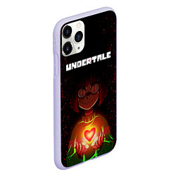 Чехол iPhone 11 Pro матовый UNDERTALE CHARA, цвет: 3D-светло-сиреневый — фото 2