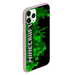 Чехол iPhone 11 Pro матовый MINECRAFT, цвет: 3D-розовый — фото 2