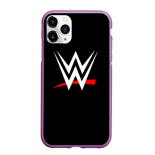 Чехол iPhone 11 Pro матовый WWE / 3D-Фиолетовый – фото 1