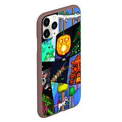 Чехол iPhone 11 Pro матовый Terraria allpic, цвет: 3D-коричневый — фото 2