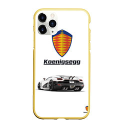 Чехол iPhone 11 Pro матовый Koenigsegg