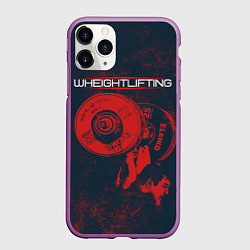 Чехол iPhone 11 Pro матовый Тяжелая атлетика