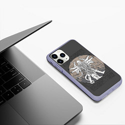 Чехол iPhone 11 Pro матовый Cthulhu, цвет: 3D-светло-сиреневый — фото 2