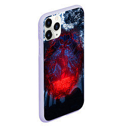 Чехол iPhone 11 Pro матовый Demogorgon Stranger Things, цвет: 3D-светло-сиреневый — фото 2