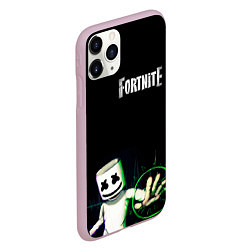 Чехол iPhone 11 Pro матовый Fortnite, цвет: 3D-розовый — фото 2