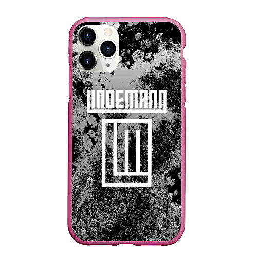 Чехол iPhone 11 Pro матовый LINDEMANN / 3D-Малиновый – фото 1