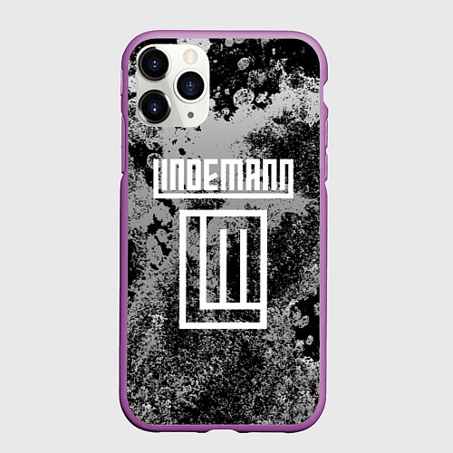 Чехол iPhone 11 Pro матовый LINDEMANN / 3D-Фиолетовый – фото 1