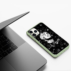 Чехол iPhone 11 Pro матовый LIL PEEP, цвет: 3D-салатовый — фото 2