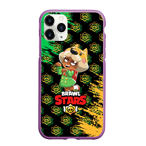 Чехол iPhone 11 Pro матовый BRAWL STARS NITA / 3D-Фиолетовый – фото 1