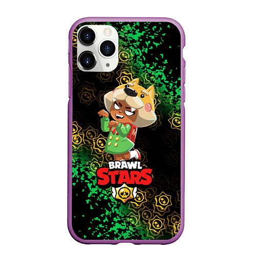 Чехол iPhone 11 Pro матовый BRAWL STARS NITA / 3D-Фиолетовый – фото 1