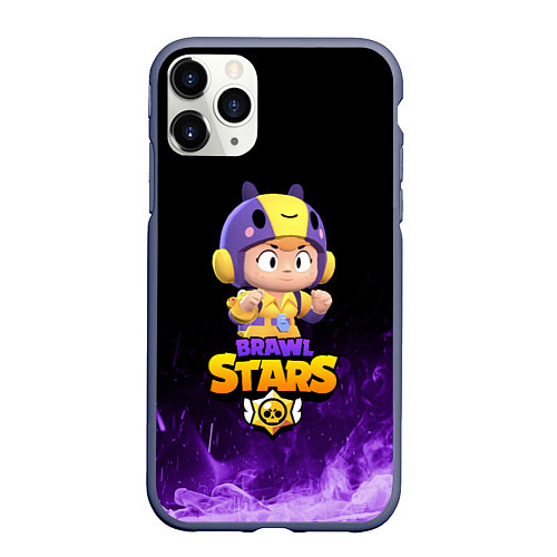 Чехол iPhone 11 Pro матовый Brawl Stars BEA / 3D-Серый – фото 1