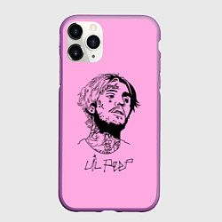 Чехол iPhone 11 Pro матовый LIL PEEP, цвет: 3D-фиолетовый