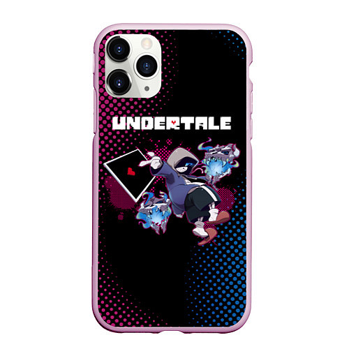 Чехол iPhone 11 Pro матовый UNDERTALE / 3D-Розовый – фото 1