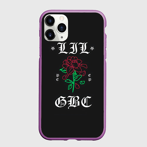 Чехол iPhone 11 Pro матовый Peep Rose / 3D-Фиолетовый – фото 1