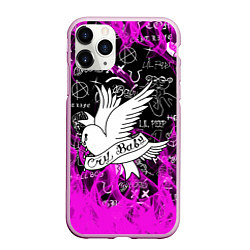 Чехол iPhone 11 Pro матовый LIL PEEP, цвет: 3D-розовый