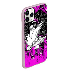 Чехол iPhone 11 Pro матовый LIL PEEP, цвет: 3D-розовый — фото 2