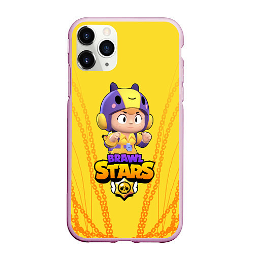 Чехол iPhone 11 Pro матовый Brawl stars Bea / 3D-Розовый – фото 1