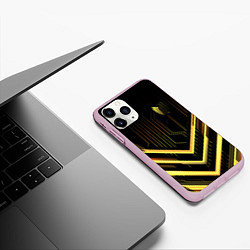 Чехол iPhone 11 Pro матовый Атака Титанов, цвет: 3D-розовый — фото 2