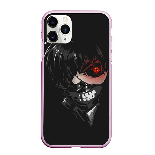 Чехол iPhone 11 Pro матовый Tokyo Ghoul / 3D-Розовый – фото 1