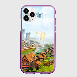 Чехол iPhone 11 Pro матовый ГЕРОИ МЕЧА И МАГИИ, цвет: 3D-фиолетовый
