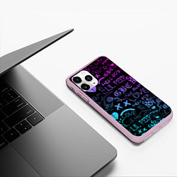 Чехол iPhone 11 Pro матовый LIL PEEP LOGOBOMBING, цвет: 3D-розовый — фото 2