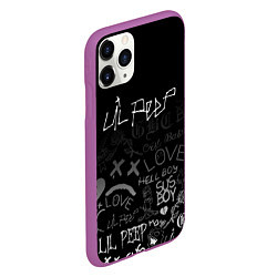 Чехол iPhone 11 Pro матовый LIL PEEP, цвет: 3D-фиолетовый — фото 2