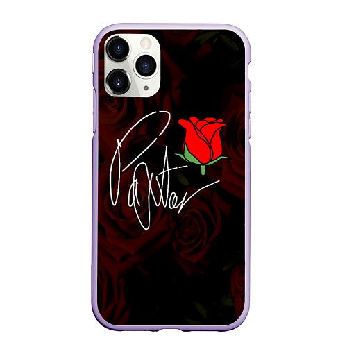 Чехол iPhone 11 Pro матовый ТИКТОКЕР - PAYTON MOORMEIE / 3D-Светло-сиреневый – фото 1