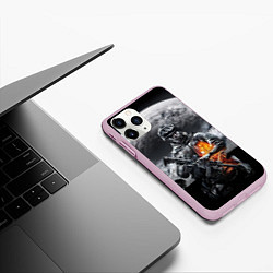 Чехол iPhone 11 Pro матовый Battlefield, цвет: 3D-розовый — фото 2