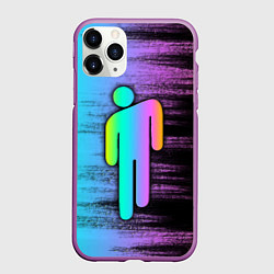 Чехол iPhone 11 Pro матовый BILLIE EILISH, цвет: 3D-фиолетовый