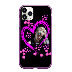 Чехол iPhone 11 Pro матовый Lil Peep, цвет: 3D-фиолетовый