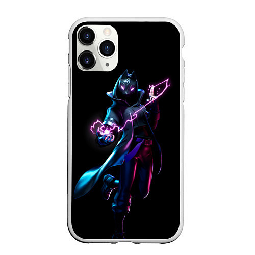 Чехол iPhone 11 Pro матовый Fortnite Спина / 3D-Белый – фото 1