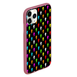 Чехол iPhone 11 Pro матовый BILLIE EILISH, цвет: 3D-малиновый — фото 2