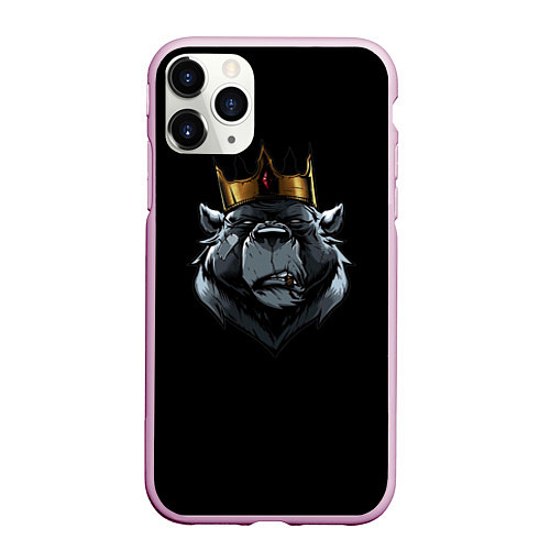 Чехол iPhone 11 Pro матовый King / 3D-Розовый – фото 1