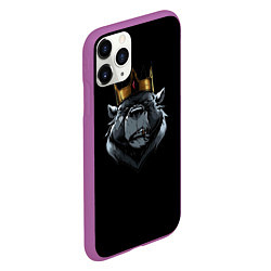 Чехол iPhone 11 Pro матовый King, цвет: 3D-фиолетовый — фото 2