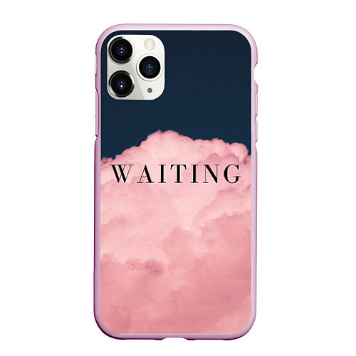 Чехол iPhone 11 Pro матовый WAITING / 3D-Розовый – фото 1