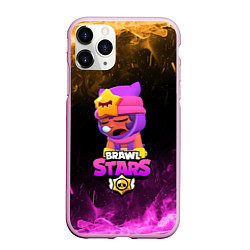 Чехол iPhone 11 Pro матовый Brawl Stars Sandy, цвет: 3D-розовый