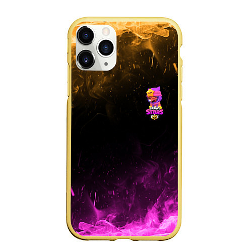 Чехол iPhone 11 Pro матовый Brawl Stars Sandy / 3D-Желтый – фото 1