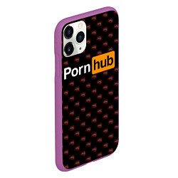 Чехол iPhone 11 Pro матовый PornHub, цвет: 3D-фиолетовый — фото 2