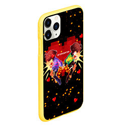 Чехол iPhone 11 Pro матовый UNDERTALE, цвет: 3D-желтый — фото 2