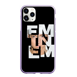 Чехол iPhone 11 Pro матовый Eminem, цвет: 3D-светло-сиреневый