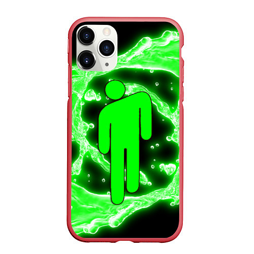 Чехол iPhone 11 Pro матовый BILLIE EILISH / 3D-Красный – фото 1