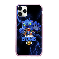 Чехол iPhone 11 Pro матовый Brawl Stars LEON, цвет: 3D-розовый