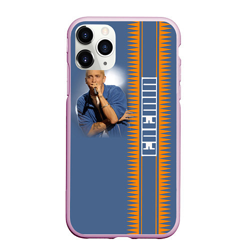 Чехол iPhone 11 Pro матовый Eminem / 3D-Розовый – фото 1