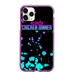 Чехол iPhone 11 Pro матовый Chicken Dinner, цвет: 3D-фиолетовый