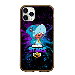 Чехол iPhone 11 Pro матовый BRAWL STARS LEON SHARK