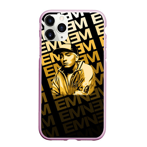 Чехол iPhone 11 Pro матовый Eminem / 3D-Розовый – фото 1