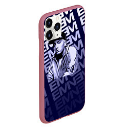 Чехол iPhone 11 Pro матовый Eminem, цвет: 3D-малиновый — фото 2