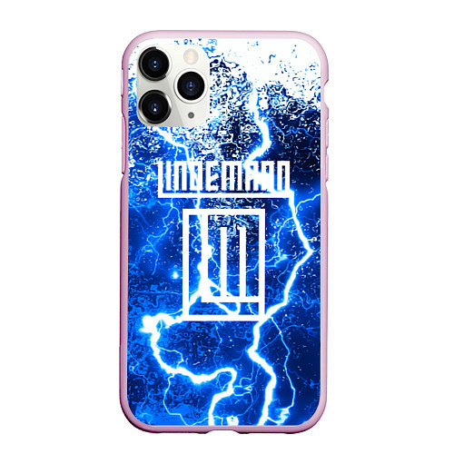 Чехол iPhone 11 Pro матовый LINDEMANN STORM / 3D-Розовый – фото 1