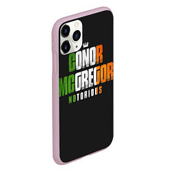 Чехол iPhone 11 Pro матовый Conor McGregor, цвет: 3D-розовый — фото 2