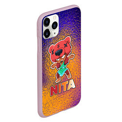 Чехол iPhone 11 Pro матовый Brawl Stars Nita, цвет: 3D-розовый — фото 2